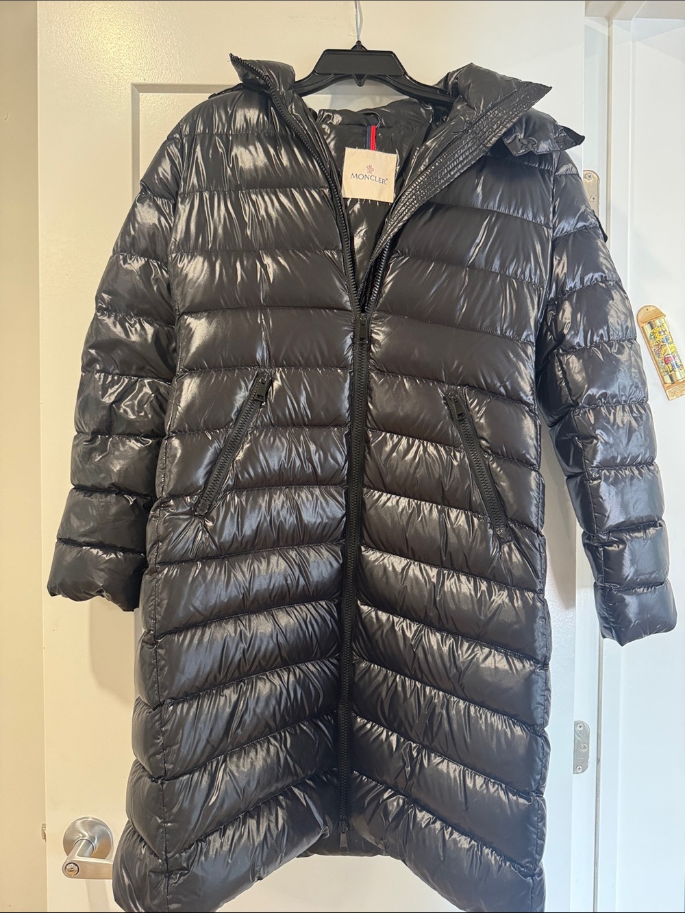 Moncler Woman’s Black Long Puffer Coat